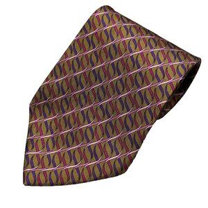 Vintage GUCCI Tie 100% Silk Made in Italy Satin Multicolor 4.25"